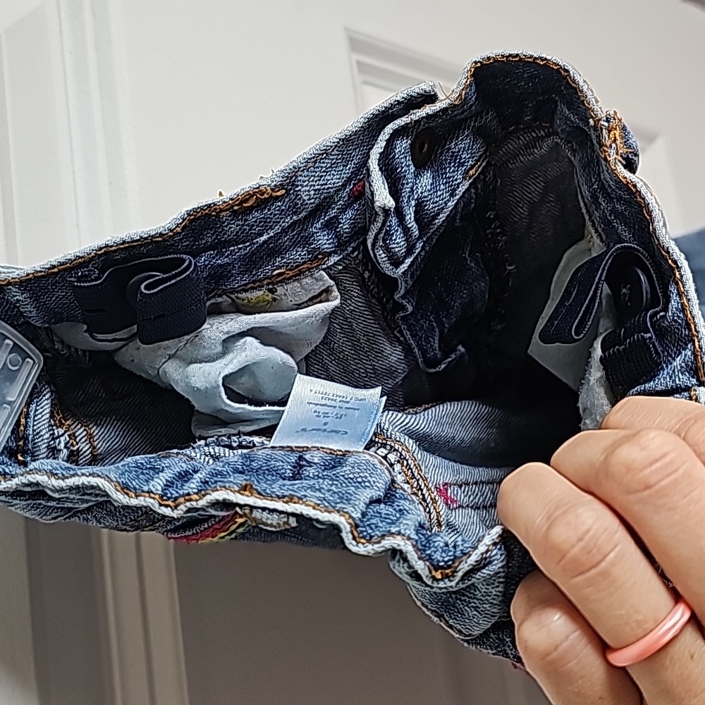 4 for $20 Carter's Embroidered Flare Jeans for Little Girls in Size 5 - Picture 6 of 6